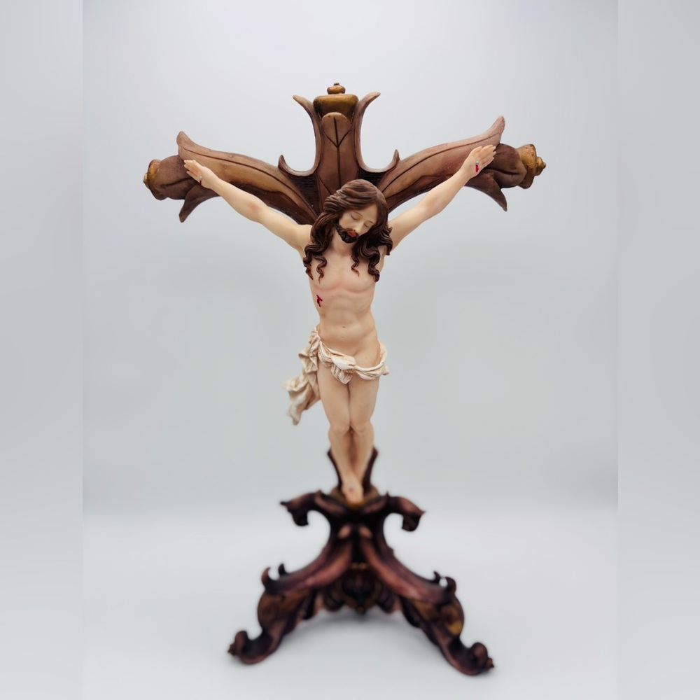 Montefiori Italian Crucifix Jesus Cross Religious Statue